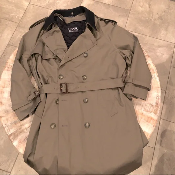 Chaps trench coat hot sale